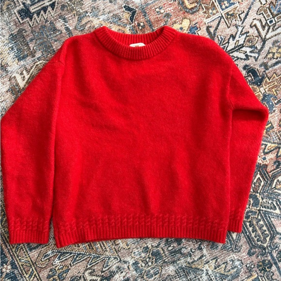 Sezane Red Amiel Jumper Sweater - Picture 7 of 7